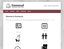 Tablet Screenshot of emmanuelmsu.org